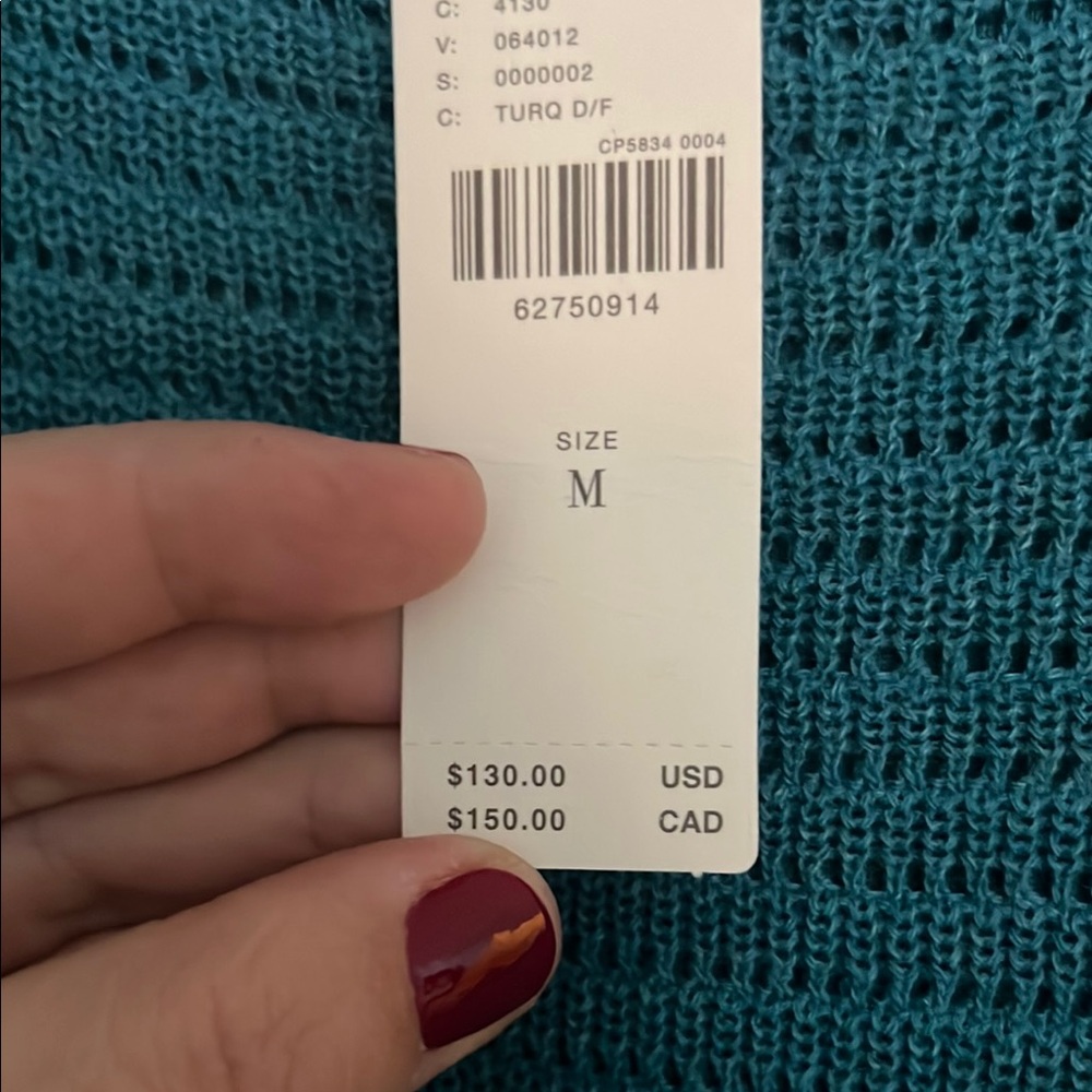 Blue Ribbed Sheath Dress - Picture 4 of 10